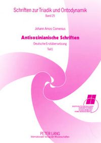 Cover image for Antisozinianische Schriften