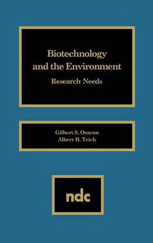 Cover image for Biotechnology and the Environment: Research Needs