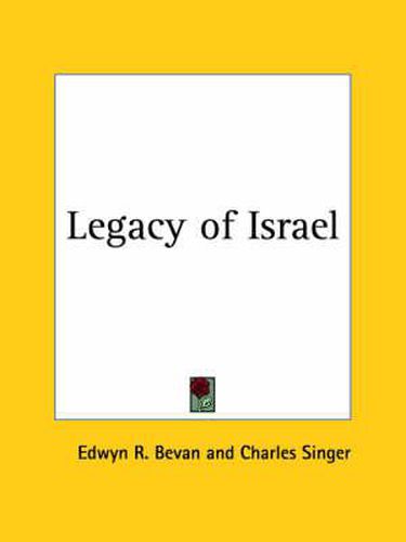 Cover image for Legacy of Israel (1927)