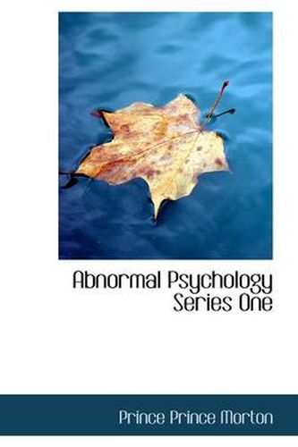 Cover image for Abnormal Psychology Series One