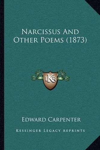 Cover image for Narcissus and Other Poems (1873)