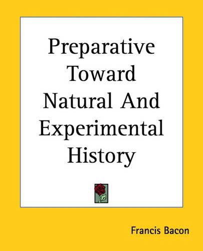 Cover image for Preparative Toward Natural And Experimental History