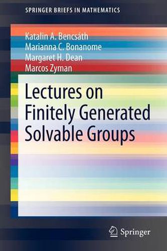 Cover image for Lectures on Finitely Generated Solvable Groups