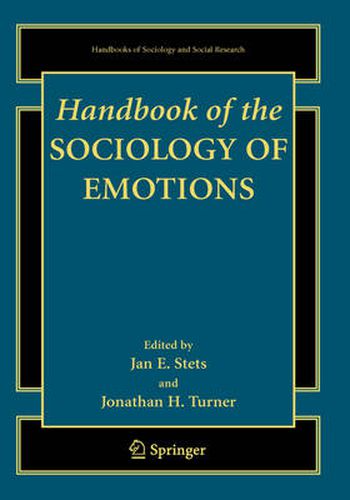 Cover image for Handbook of the Sociology of Emotions