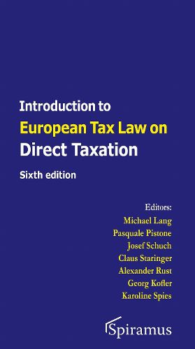 Cover image for Introduction to European Tax Law: Direct Taxation