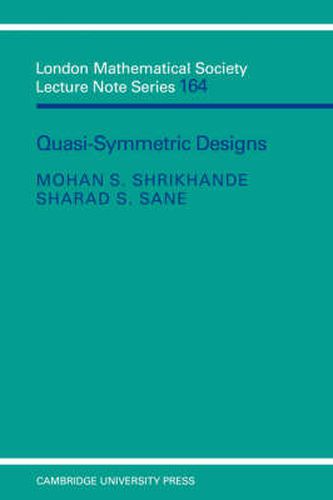 Cover image for Quasi-symmetric Designs