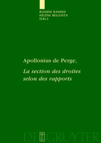 Cover image for Apollonius de Perge, La section des droites selon des rapports