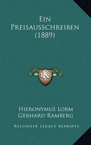 Cover image for Ein Preisausschreiben (1889)