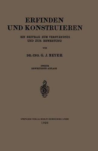 Erfinden Und Konstruieren: Ein Beitrag Zum Verstandnis Und Zur Bewertung