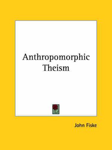 Cover image for Anthropomorphic Theism