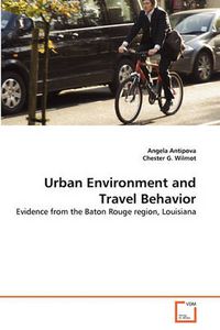 Cover image for Urban Environment and Travel Behavior