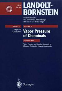 Cover image for Vapor Pressure and Antoine Constants for Nitrogen Containing Organic Compounds