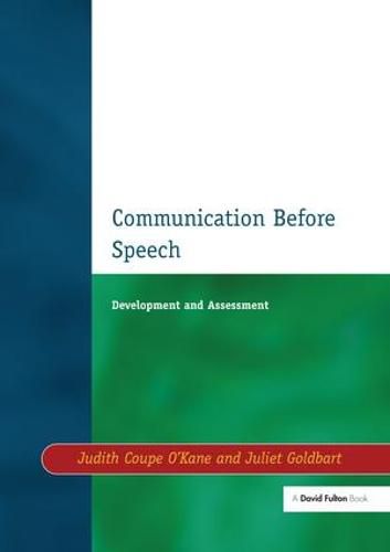 Cover image for Communication Before Speech: Development and Assessment