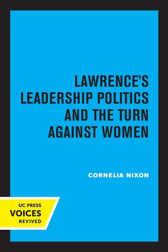 Cover image for Lawrence's Leadership Politics and the Turn Against Women