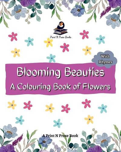 Cover image for Blooming Beauties A Colouring book of Flowers