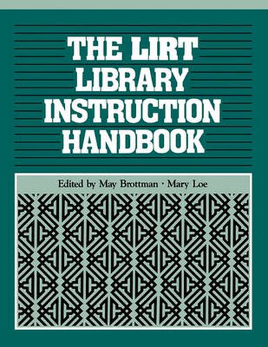 Cover image for LIRT Library Instruction Handbook