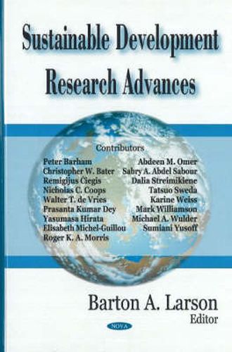 Cover image for Sustainable Development Research Advances