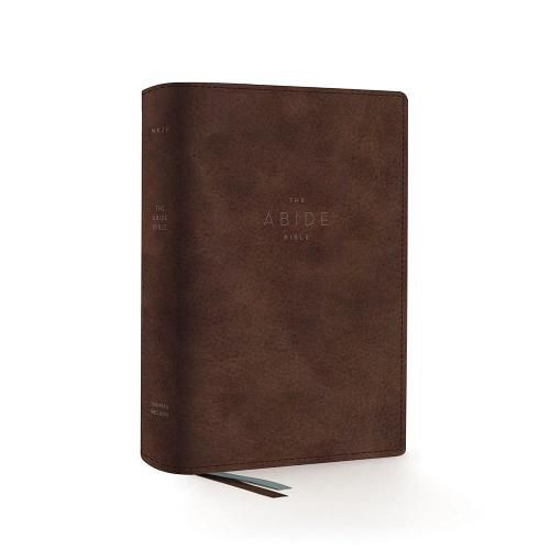 Cover image for NKJV, Abide Bible, Leathersoft, Brown, Red Letter, Comfort Print: Holy Bible, New King James Version