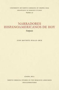 Cover image for Narradores hispanoamericanos de hoy: Simposio