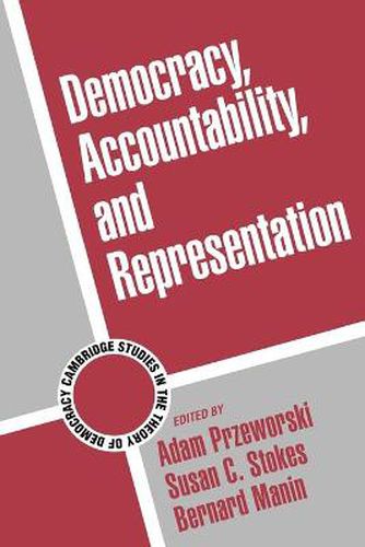 Cover image for Democracy, Accountability, and Representation