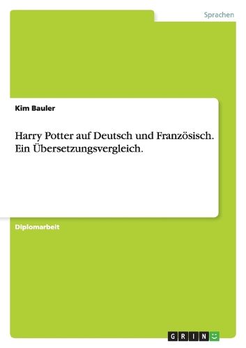 Cover image for Harry Potter Auf Deutsch Und Franz sisch. Ein  bersetzungsvergleich.