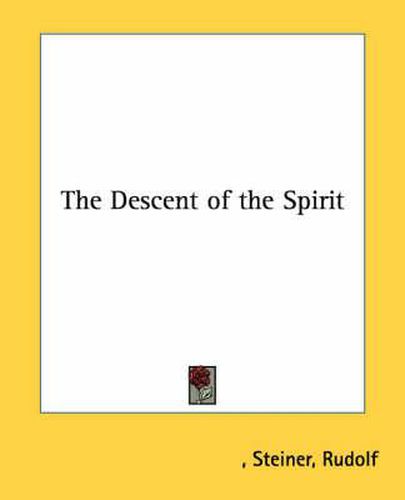 Cover image for The Descent of the Spirit