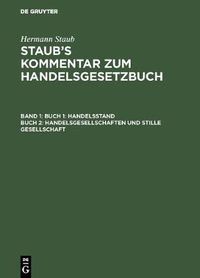 Cover image for Buch 1: Handelsstand, Buch 2: Handelsgesellschaften und stille Gesellschaft