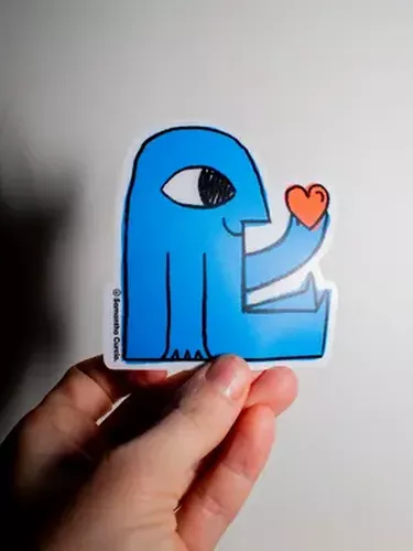 Cover image for Giving Love (Heart Guy) Samantha Curcio Sticker