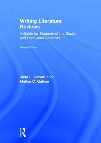 Cover image for Writing Literature Reviews: A Guide for Students of the Social and Behavioral Sciences