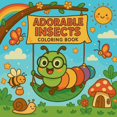 Cover image for Adorable Insects - Coloring Book for Kids