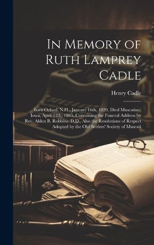 Cover image for In Memory of Ruth Lamprey Cadle
