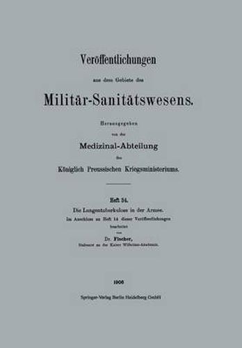 Cover image for Die Lungentuberkulose in Der Armee