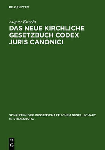 Cover image for Das neue Kirchliche Gesetzbuch Codex Juris Canonici