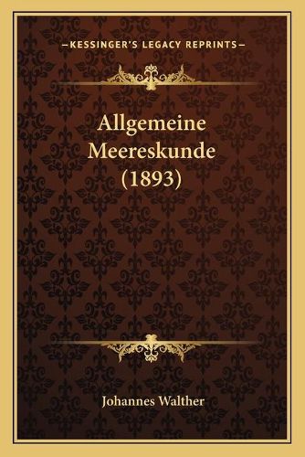 Allgemeine Meereskunde (1893)