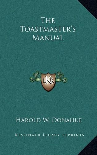 The Toastmaster's Manual