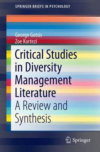 Cover image for Critical Studies in Diversity Management Literature: A Review and Synthesis