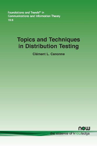 Cover image for Topics and Techniques in Distribution Testing