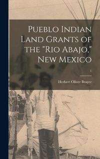 Cover image for Pueblo Indian Land Grants of the Rio Abajo, New Mexico; 1