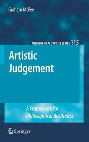 Cover image for Artistic Judgement: A Framework for Philosophical Aesthetics