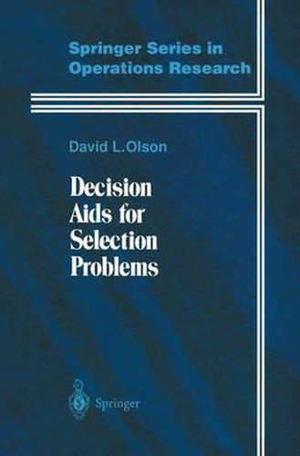 Cover image for Decision Aids for Selection Problems