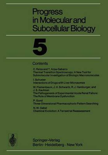 Progress in Molecular and Subcellular Biology