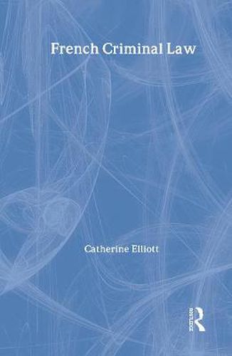 Cover image for French Criminal Law