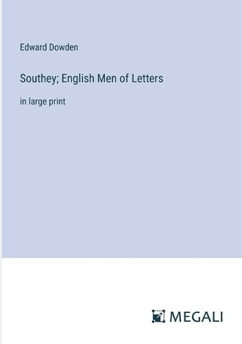 Cover image for Southey; English Men of Letters