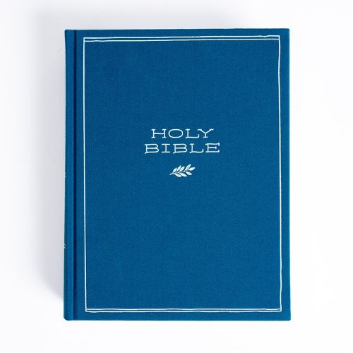 Cover image for CSB Illustrator's Notetaking Bible, Large Print Edition, Deep Caribbean Blue Cloth Over Board