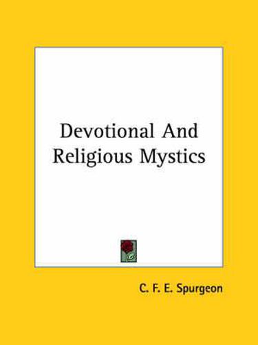 Cover image for Devotional and Religious Mystics