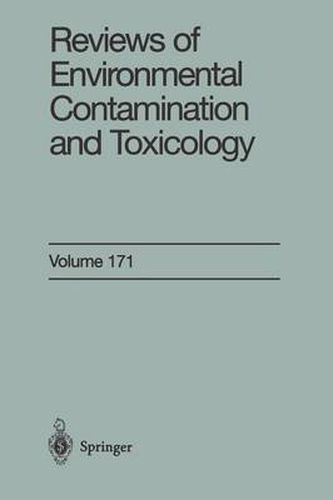 Cover image for Reviews of Environmental Contamination and Toxicology: Continuation of Residue Reviews