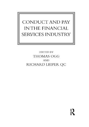 Cover image for Conduct and Pay in the Financial Services Industry: The regulation of individuals