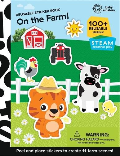 Cover image for Baby Einstein: On the Farm! Reusable Sticker Book: Reusable Sticker Book