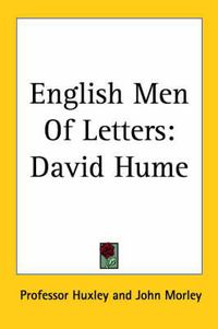 Cover image for English Men Of Letters: David Hume (1879)