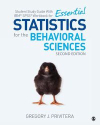 Cover image for Student Study Guide with Ibm(r) Spss(r) Workbook for Essential Statistics for the Behavioral Sciences